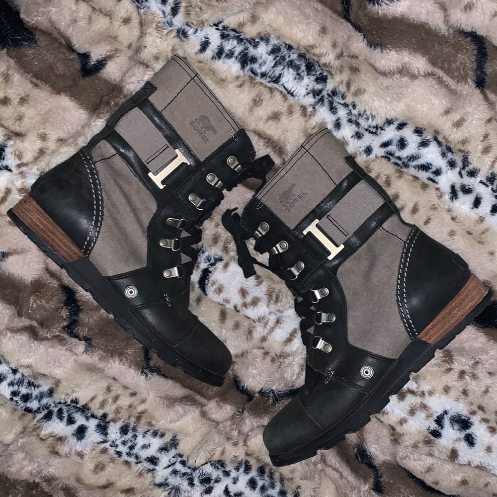 Sorel Lace-up Combat Boots — 8 - Picture 2 of 11